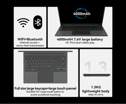 Adreamer Laptop de 13.3 Intel CPU 2.5K FHD IPS 8GB 1T SSD 2.5K FHD